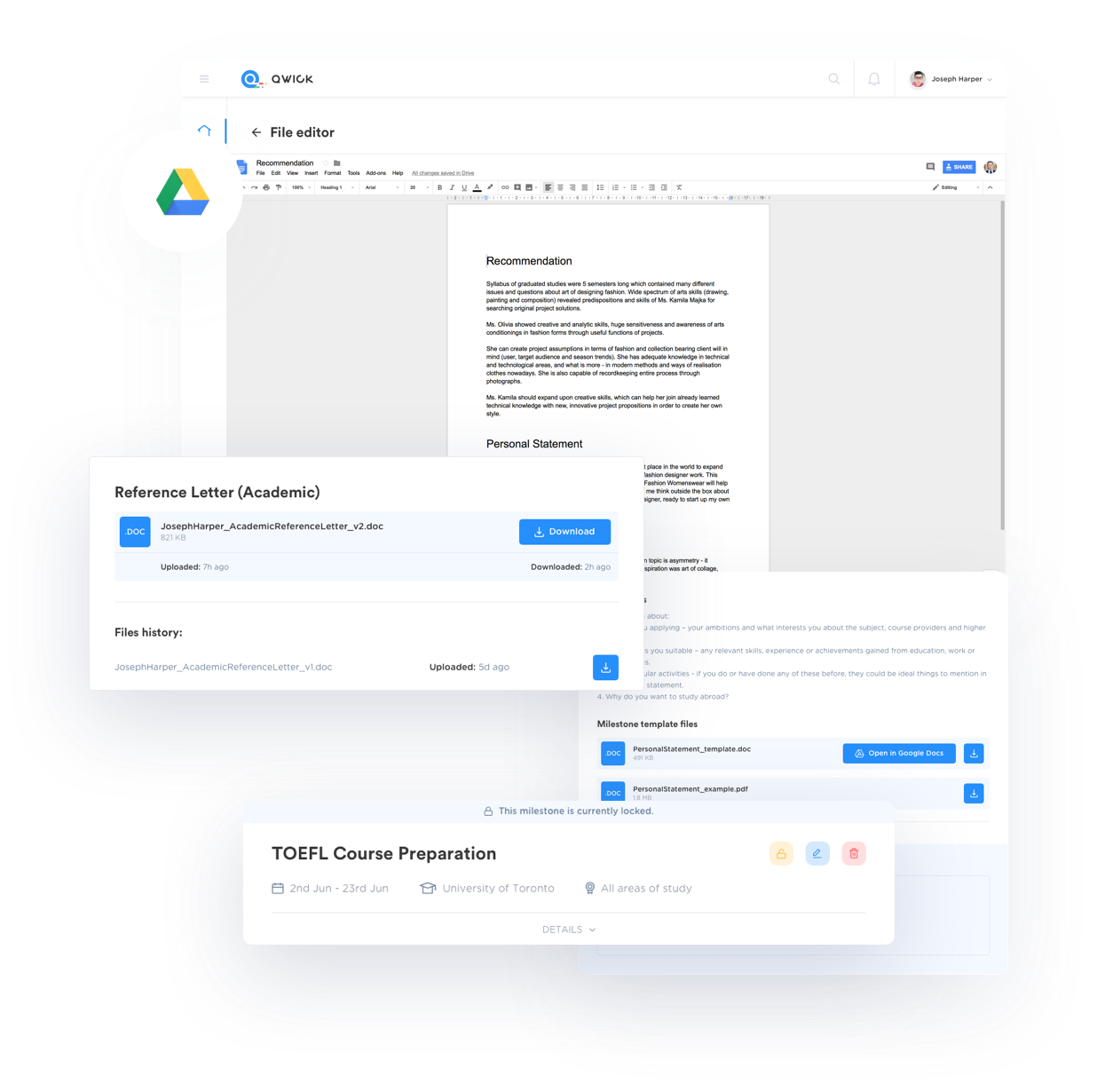 Integrated file editor